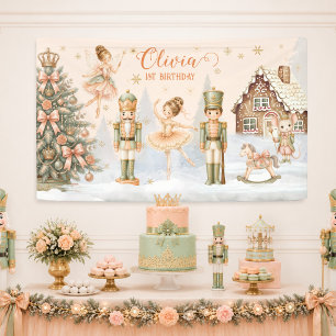 Banderoles Décor de fond pour 1er anniversaire de fée balleri