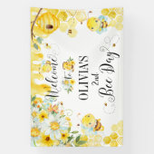 Banderoles Décor de fond pour premier 1er 2ème anniversaire a (Verticale)