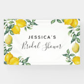 Banderoles Décor Fête des mariées citrons (Horizontal)