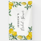 Banderoles Décor Fête des mariées citrons (Vertical)