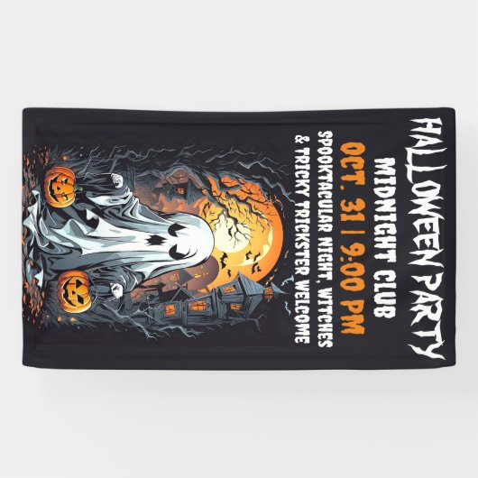 Banderoles Décor Haunor Design éffrayant Détails festifs (Horizontal)