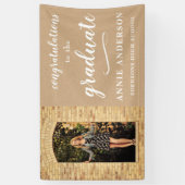 Banderoles Décor licencié de félicitations neutres blanches (Vertical)