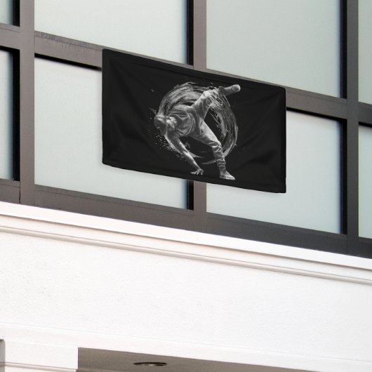 Banderoles Décor Style urbain Monochrome Motion Art (Bâtiment extérieur)