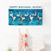 Banderoles décoration de fête d'anniversaire (En situation)