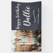 Banderoles Décoration du mur d'anniversaire Photo sur mesure (Vertical)