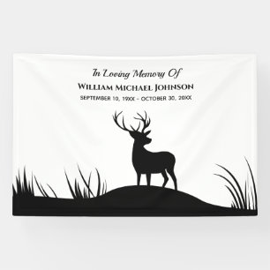 Banderoles Deer In Love Mémoire Souvenir Funérailles