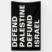 Banderoles Défendre la Palestine pour le remboursement d'Isra (Vertical)