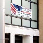 Banderoles Défilé du 4 juillet Compagnie Rouge Blanc Bleu Été (Bâtiment extérieur)