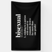 Banderoles définition bisexuelle - termes définis de lgbtq - (Vertical)