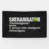Banderoles Définition de Shenanigator Saint-Patrick (Horizontal)