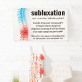 Banderoles Définition de subbluxation Chiropratique (En situation)