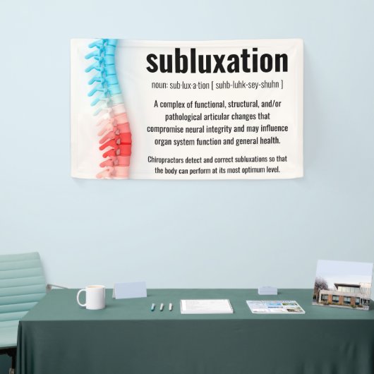 Banderoles Définition de subbluxation Chiropratique (Salon professionnel)