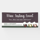 Banderoles Dégustation de vin ou événement vinicole (Horizontal)