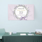 Banderoles Déjeuner nuptial de couronnes florales de lavande (Salon professionnel)