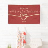 Banderoles Demande en mariage pour un mariage de Noël (En situation)