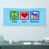 Banderoles Démocrate de Peace Love (Salon professionnel)