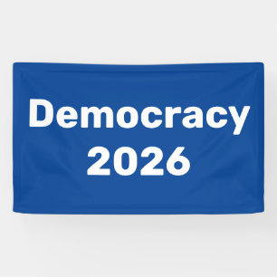 Banderoles Démocratie 2026 Élection de mi-mandat