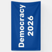 Banderoles Démocratie 2026 Élection de mi-mandat (Vertical)