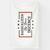 Banderoles Démocratie Sociale Radicalisée Par Une Décence Fon (Vertical)