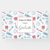 Banderoles Dents et outils Diplôme de Motif dentaire (Horizontal)