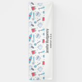 Banderoles Dents et outils Motif dentaire Affaires (Vertical)