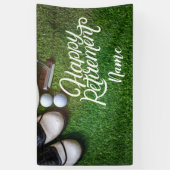 Banderoles Départ heureux de golf (Vertical)