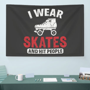 Banderoles Derby sur roulettes Patinage Patiner Patineur