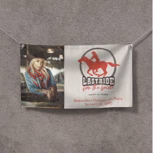 Banderoles Dernier Roulé Rouge Pour La Mariée