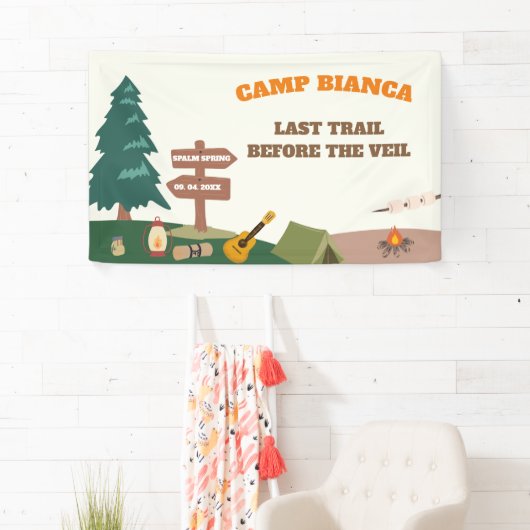 Banderoles Dernier Sentier Avant Le Camp Veil Bachelorette Pa (En situation)