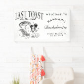 Banderoles Dernier toast sur la Côte Bachelorette Party (En situation)