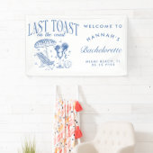 Banderoles Dernier toast sur la Côte Bachelorette Party (En situation)