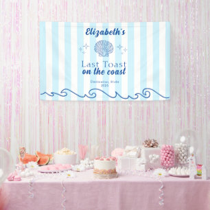 Banderoles Dernier Toast sur la Côte pour la Soirée de Plage 