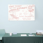 Banderoles Dernier Toast Sur La Côte Rose Bachelorette Week-E (Salon professionnel)