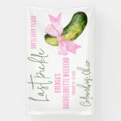 Banderoles Dernière cornichon qu'elle chatouillera Enterremen (Verticale)