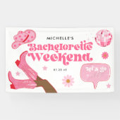 Banderoles Dernière Disco Rodeo Fête de Bachelorette (Horizontal)