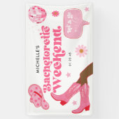 Banderoles Dernière Disco Rodeo Fête de Bachelorette (Vertical)