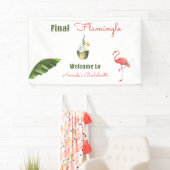 Banderoles Dernière Flamingle Fête de Bachelorette à Palm Spr (En situation)