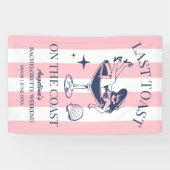 Banderoles Dernière soirée de fête sur la côte pour l'enterre (Horizontal)