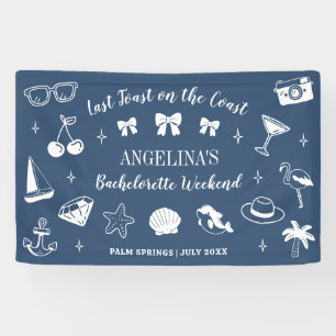 Banderoles Dernière Toast sur la Côte pour la Fête de Fiançai