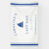 Banderoles Dernière voile avant Veil Bachelorette Week-end (Vertical)