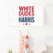 Banderoles Des Mecs Blancs Pour Harris Election Kamala Harris (En situation)
