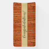 Banderoles Des rayures rouges ondulées : Art Abstrait japonai (Verticale)