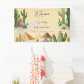Banderoles Désert Oh Cactus Boy Boho Arch Baby shower (En situation)