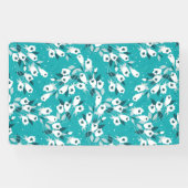 Banderoles Design d'art botanique Motif élégant à la fleur de (Horizontal)