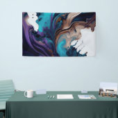 Banderoles Design de la texture marbré (Salon professionnel)