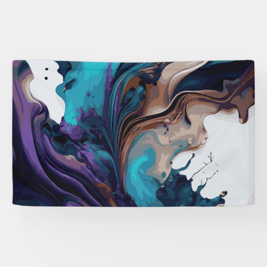 Banderoles Design de la texture marbré (Horizontal)