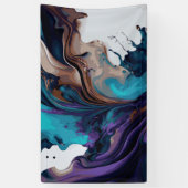 Banderoles Design de la texture marbré (Vertical)