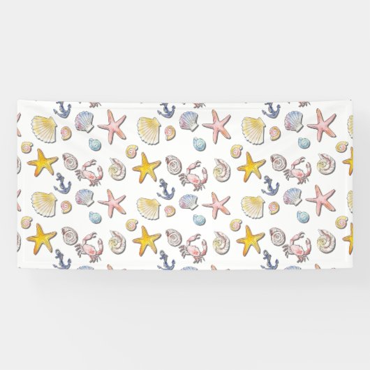 Banderoles Design de plage simple et agréable (Horizontal)