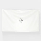 Banderoles Design élégant en forme de Shamrock pour St. Patri (Horizontal)