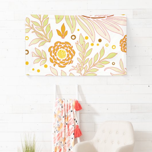 Banderoles Design floral 19 (En situation)